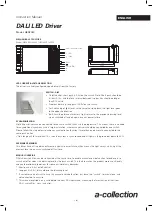A-Collection DALI LED HED2040 Instruction Manual preview