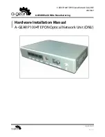 Preview for 1 page of a-gear P1004T EPON Hardware Installation Manual