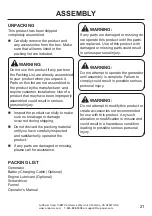 Preview for 21 page of A-iPower SUA8000iE Owner'S Manual