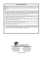 Preview for 24 page of A.J.Antunes 9500500 Owner'S Manual