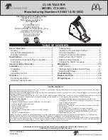 Preview for 1 page of A.J.Antunes CTX-200L Equipment Manual