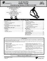 A.J.Antunes McDONALD'S CTX-200 Manual preview