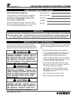 Preview for 3 page of A.J.Antunes vizion UFC-420 Owner'S Manual