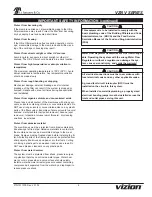 Preview for 5 page of A.J.Antunes vizion VZN V Series Owner'S Manual