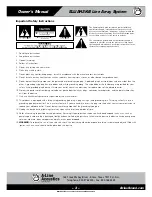 Preview for 3 page of A-Line Acoustics ELIJAH2K-B Owner'S Manual