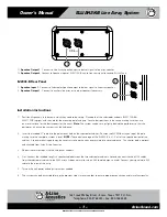 Preview for 7 page of A-Line Acoustics ELIJAH2K-B Owner'S Manual