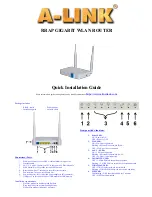 A-Link RRAP Quick Installation Manual предпросмотр