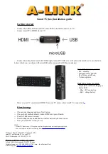 Preview for 2 page of A-Link SmartTV lux Installation Manual