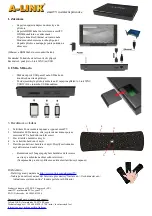 Preview for 3 page of A-Link smartTV Installation Manual