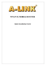 Предварительный просмотр 1 страницы A-Link WNAP 3G Quick Installation Manual