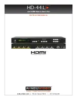 A-Neu Video HD-44L Instruction Manual предпросмотр