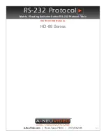 A-Neu Video HD-88 Series Instruction Manual предпросмотр