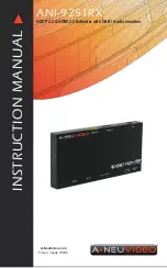 A-Neuvideo ANI-9251RX Instruction Manual preview