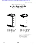 Предварительный просмотр 1 страницы A.O. Smith 110 Troubleshooting Manual