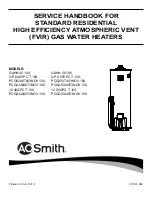 A.O. Smith 12 40GPC T 100 Service Handbook предпросмотр