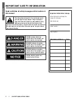 Предварительный просмотр 2 страницы A.O. Smith *2**-120-E5 series Installation Instructions And Use & Care Manual