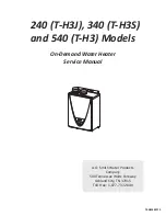 A.O. Smith 240 T-H3J Service Manual предпросмотр