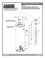 Предварительный просмотр 1 страницы A.O. Smith ACVT-50 100 Parts List