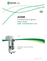 A.O. Smith ADMR-40 Installation, User And Service Manual preview