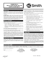 Preview for 40 page of A.O. Smith AHPW-25 User'S Information Manual