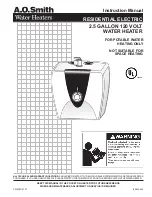 Предварительный просмотр 1 страницы A.O. Smith AOSRE50400 Instruction Manual