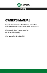 A.O. Smith AOW-3000 Owner'S Manual preview