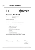 Preview for 112 page of A.O. Smith BFC 100 Installation, User And Service Manual