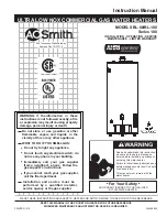 A.O. Smith BL-80 Instruction Manual preview