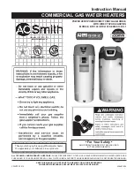 A.O. Smith BTX 100 Instruction Manual preview