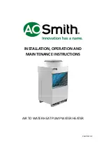 A.O. Smith CAHP-MC-38 Installation, Operation And Maintenance Instructions предпросмотр