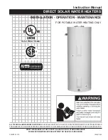 A.O. Smith Cirrex SUN-120 Instruction Manual preview