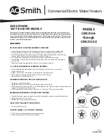 A.O. Smith CMC/SU-54 Specification Sheet предпросмотр