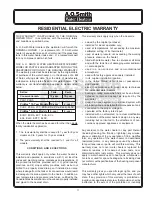 Предварительный просмотр 17 страницы A.O. Smith Commercial gas water heaters Instruction Manual