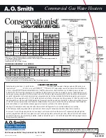 Preview for 2 page of A.O. Smith Conservationist ACGSS00305 Specification Sheet