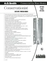 Предварительный просмотр 1 страницы A.O. Smith Conservationist BTP-139/A Specifications