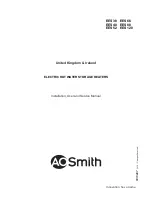 Предварительный просмотр 1 страницы A.O. Smith EES - 120 Installation, User And Service Manual