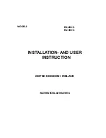 A.O. Smith EQ 280 G Installation And User Instructions Manual предпросмотр