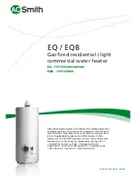 Предварительный просмотр 1 страницы A.O. Smith EQ / EQB Specification Sheet