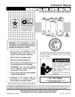 A.O. Smith FCG-100 Instruction Manual предпросмотр