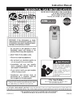 A.O. Smith GDHE-50 Instruction Manual preview