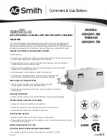 Предварительный просмотр 1 страницы A.O. Smith GENESIS GW-400 Specification Sheet