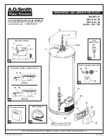 Предварительный просмотр 1 страницы A.O. Smith GPVH 40 Service Parts List