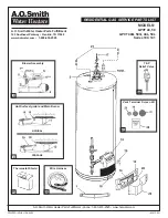 A.O. Smith GPVT 40 Specification Sheet предпросмотр