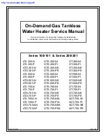 Предварительный просмотр 1 страницы A.O. Smith GTS-305-NE Service Manual