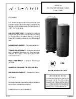 A.O. Smith Hot Water Storage Tanks T120V Specifications preview