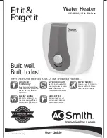 Preview for 1 page of A.O. Smith HSE-SDS User Manual