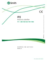 A.O. Smith ITE -1000 Installation, User And Service Manual предпросмотр