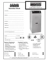 Предварительный просмотр 1 страницы A.O. Smith LB-500 Specification Sheet