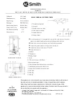 Предварительный просмотр 2 страницы A.O. Smith MEV 50 EC Instruction Manual