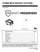 A.O. Smith Product Preservers Powered Anode System User Manual предпросмотр